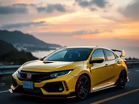 Civic Type R サンセットイエロー 施工事例